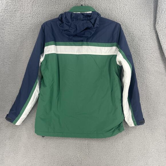 Brooks Brothers 346 Jacket Mens Medium Green Navy Hooded Primaloft Insulated - Picture 5 of 13